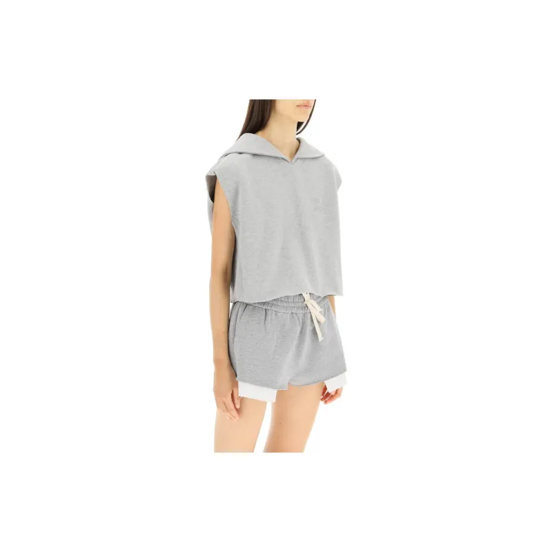 MIU MIU FW22 Sweatshirt Women's Gray-1