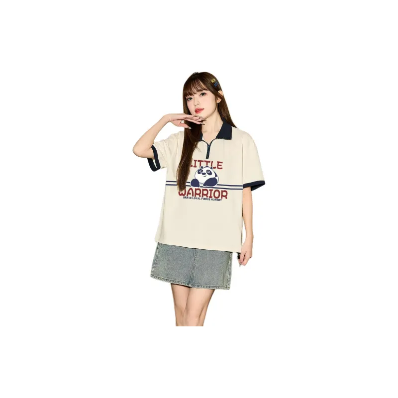 Tonlion x GONGFUXIONGMAOLIANMINGKUAN Polo Shirt Women's-1