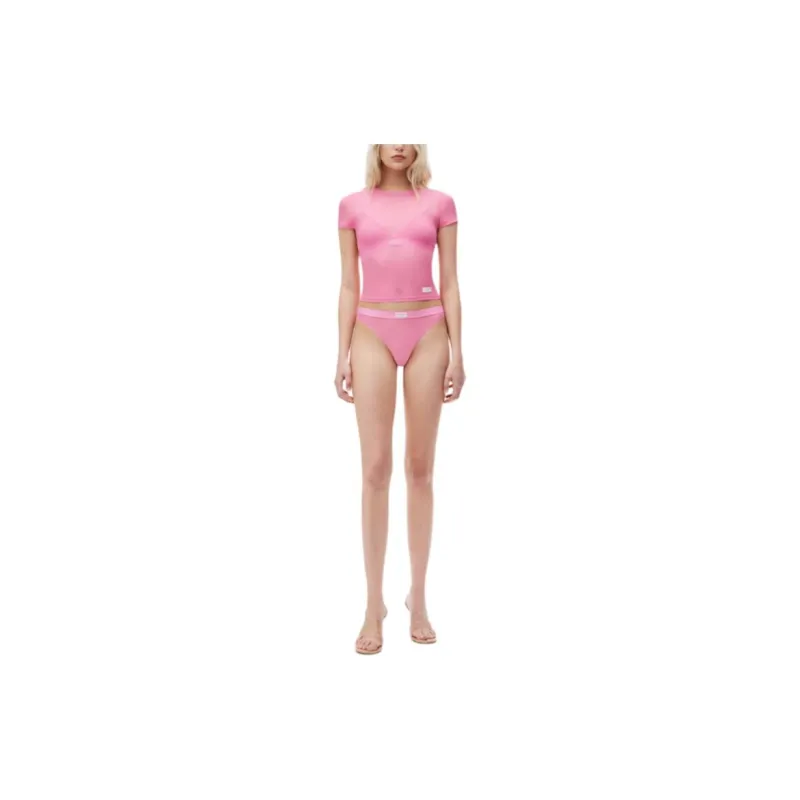 Alexander Wang SS24 Regular T Shirt Women's Bright Pink-4