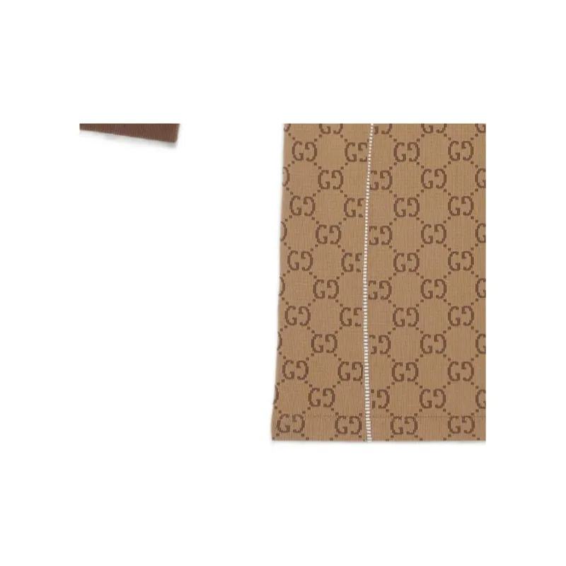 GUCCI Gg Jersey Jacquard Dress 'Beige/Ebony'-7
