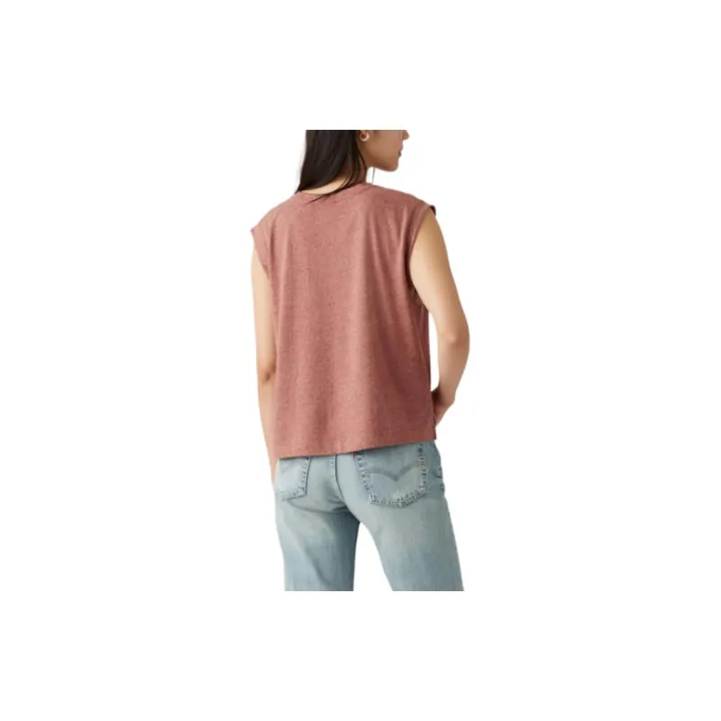 Levis Tank Tops Women's Red-3
