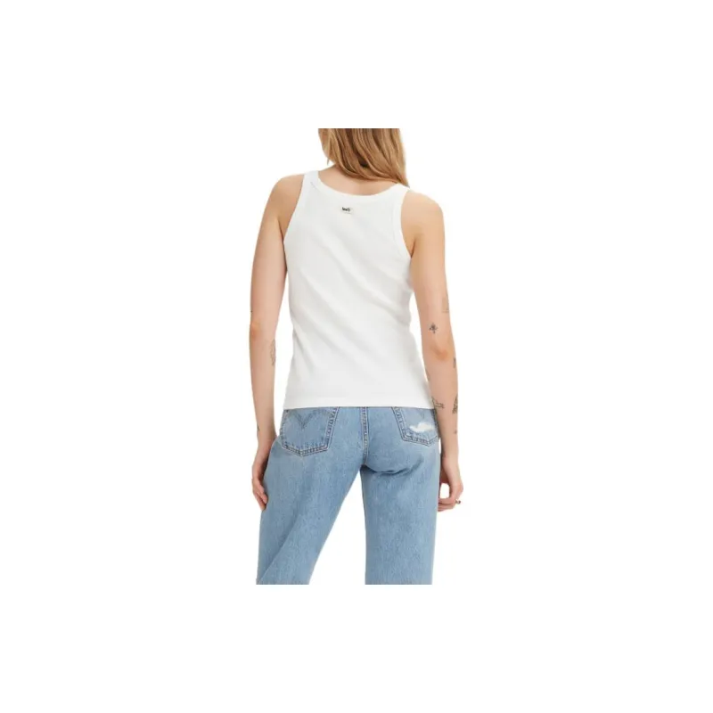 Levis Tank Tops Women's White-2