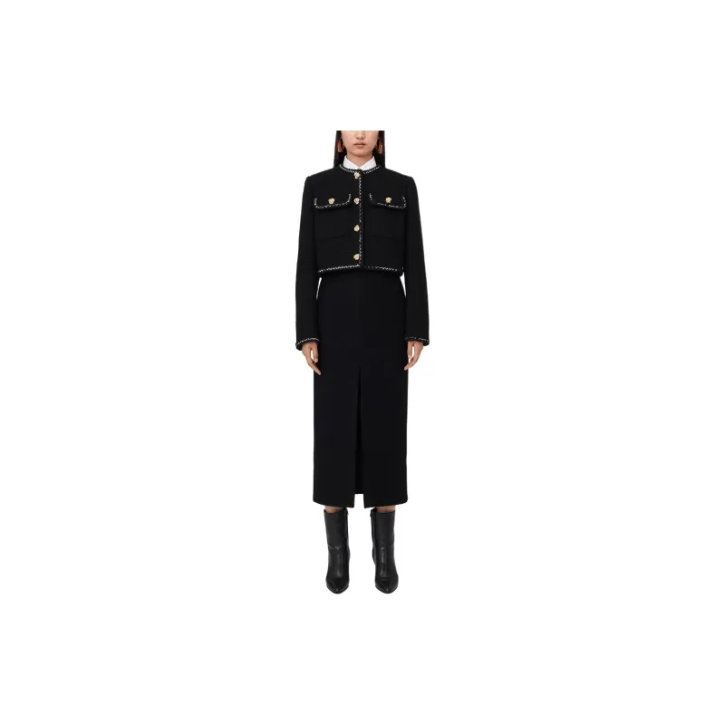 Alexander McQueen Cropped Tweed Jacket-1
