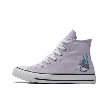 Converse Chuck Taylor All Star Anti Slip Wear Resistant High Top Kids Canvas Shoes Purple Teenagers