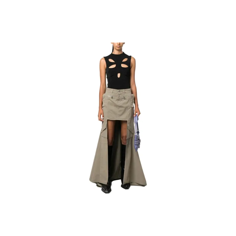 COPERNI Paneled Cargo Maxi Skirt 'Khaki'-1