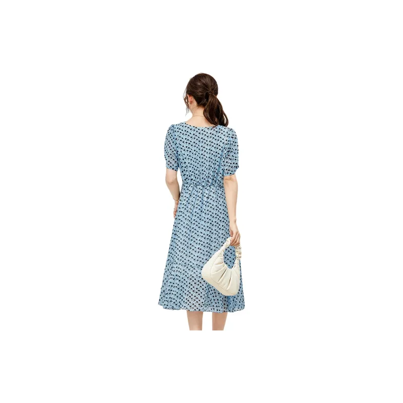 H YXIANG Short Sleeved Dresses Women's-2