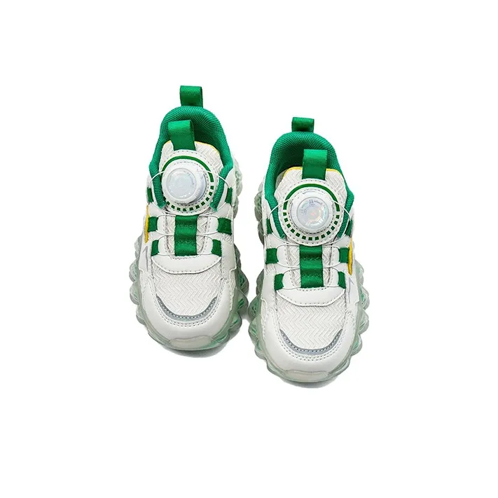 KAPPA KIDS Slip Resistant Lightweight Breathable Kids Lifestyle Shoes Beige Green Kids'-2