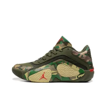 Jordan Tatum 2 Aerial Powers's PE Anti Slip Wear Resistant Low Top Basketball Shoes Men's Green