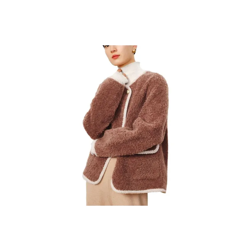 JZ. ANNAKRO Coats Women's Brown-2