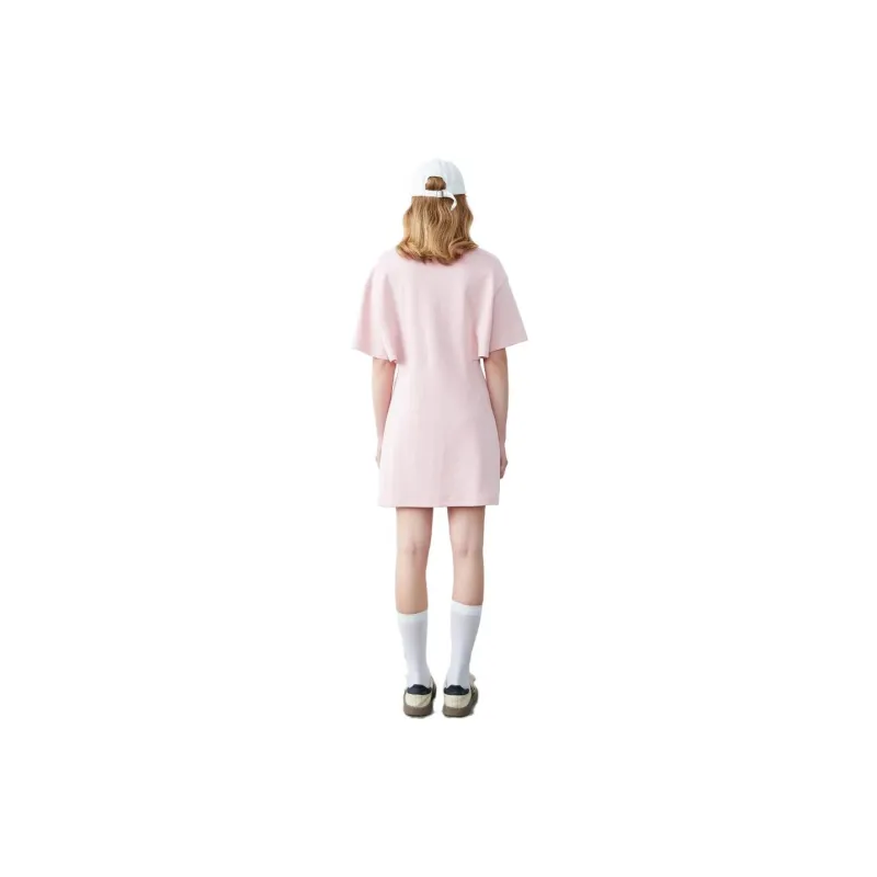BASIC HOUSE Short-Sleeved Dresses Women's Pink-1