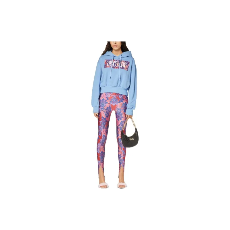VERSACE JEANS COUTURE Logo print Cotton Hoodie-1