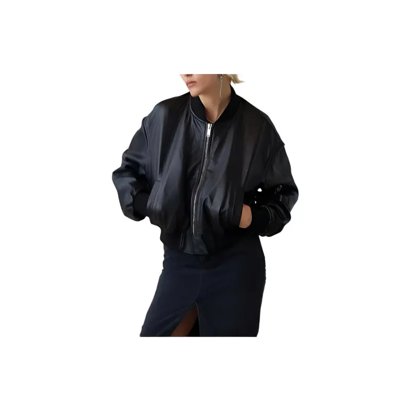 Halfboy Leather Bomber Jacket-2