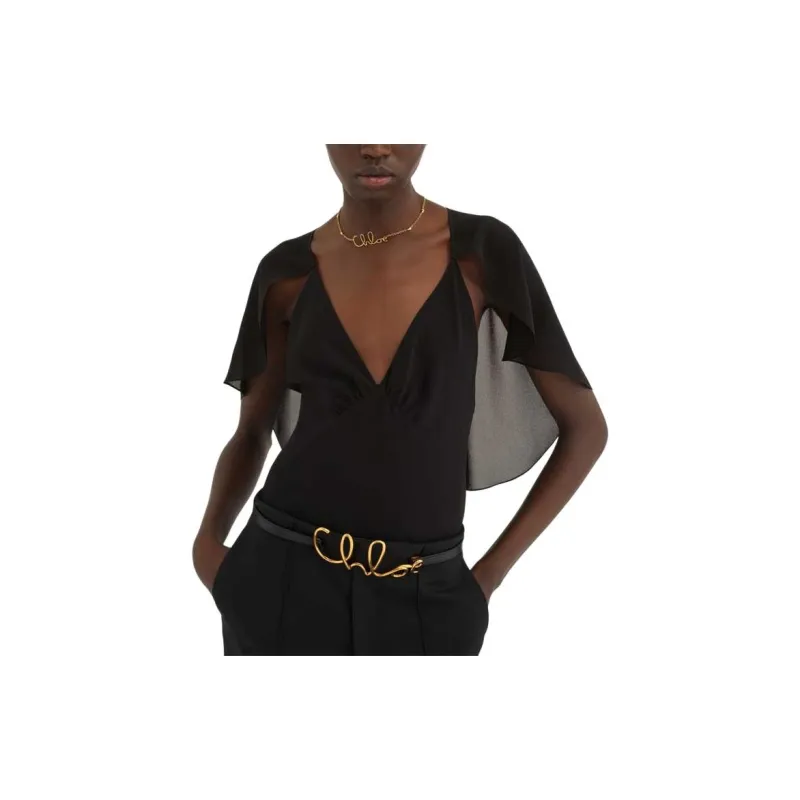 Chloé Cape detail Tank Top-3