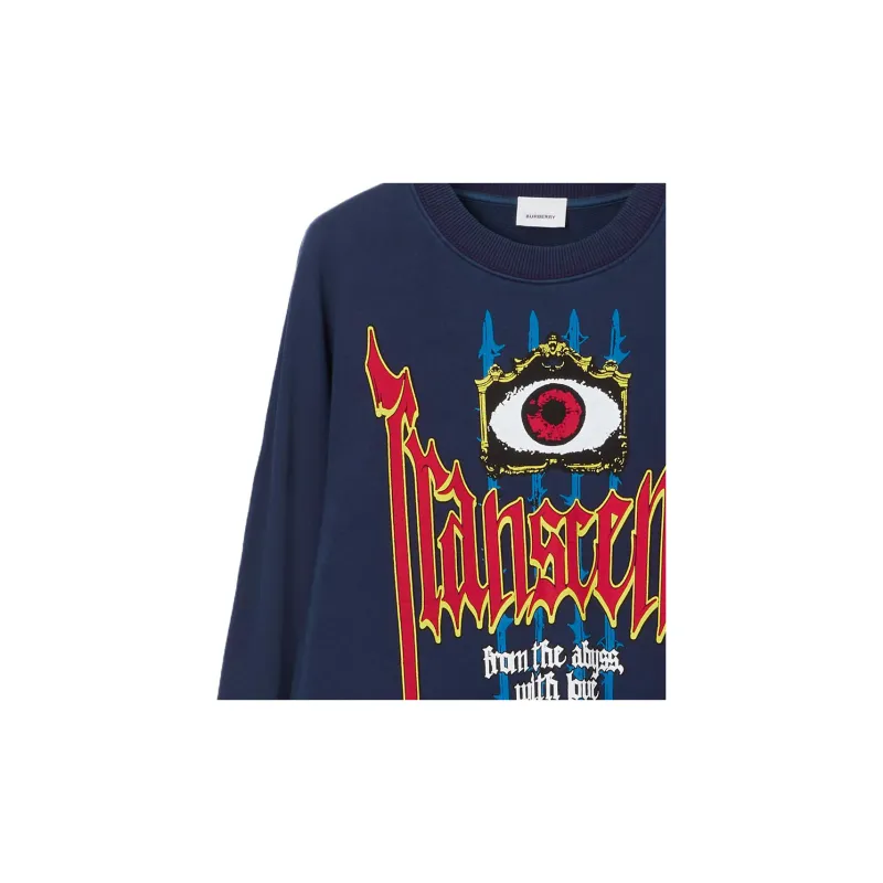 Burberry Graphic Printed Crewneck Sweatshirt-4