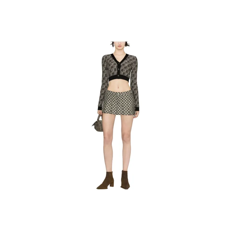 Misbhv Monogram print Cropped Cardigan-1
