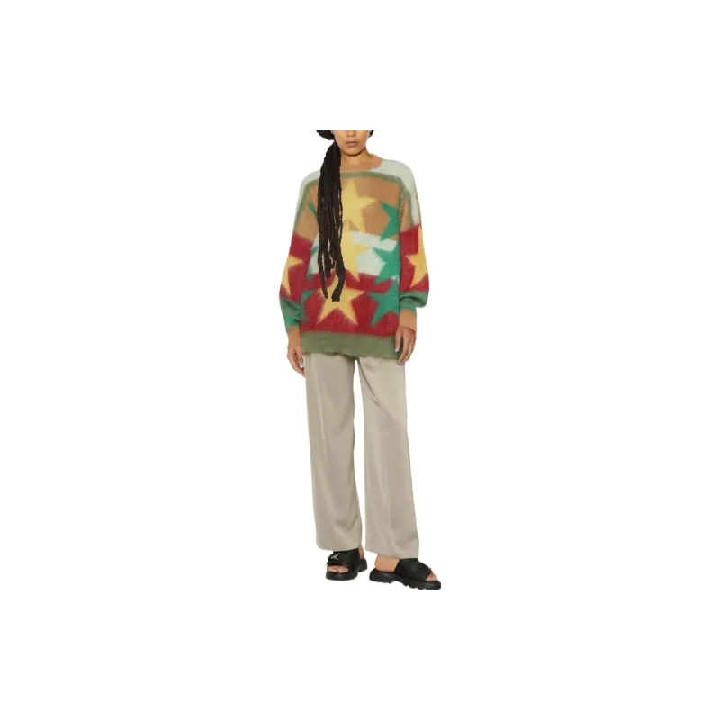 PALM ANGELS Star-motif Colour-block Jumper-1