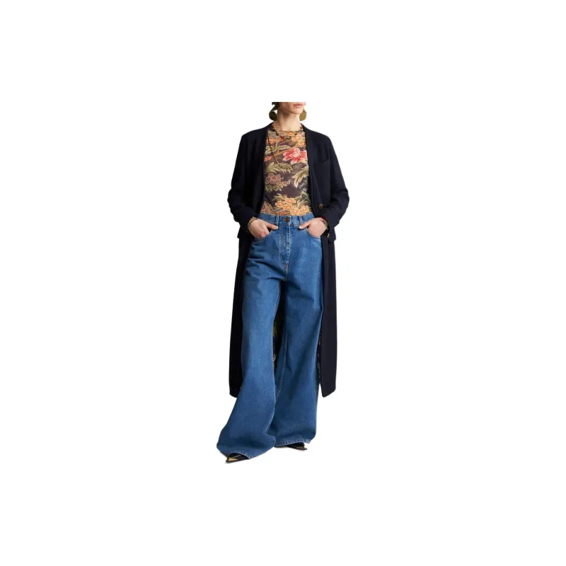ETRO Pegaso Buttoned Duster Coat-1