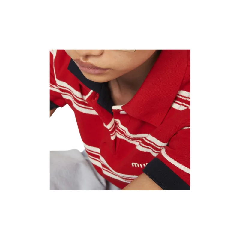 MIU MIU Polo Shirts Women's Red-3