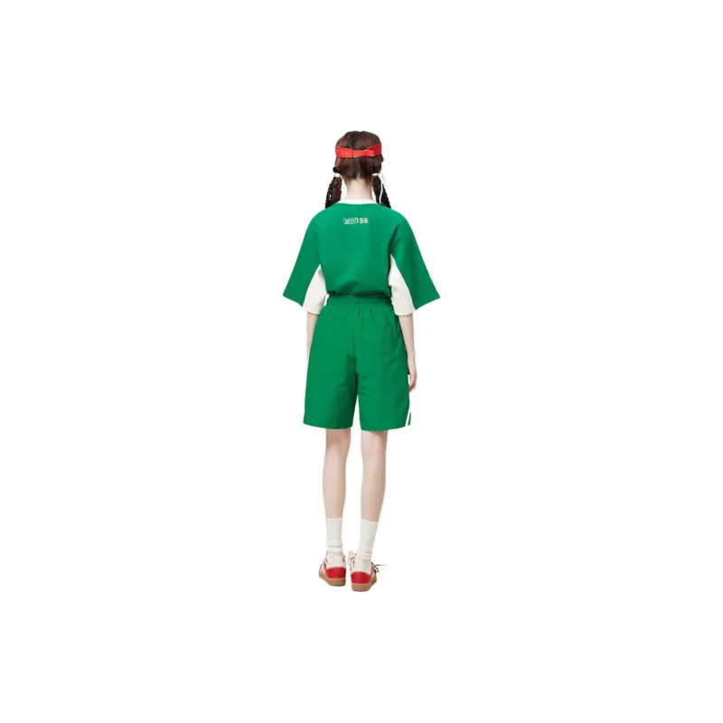LALABOBO Casual Shorts Women's Green-1