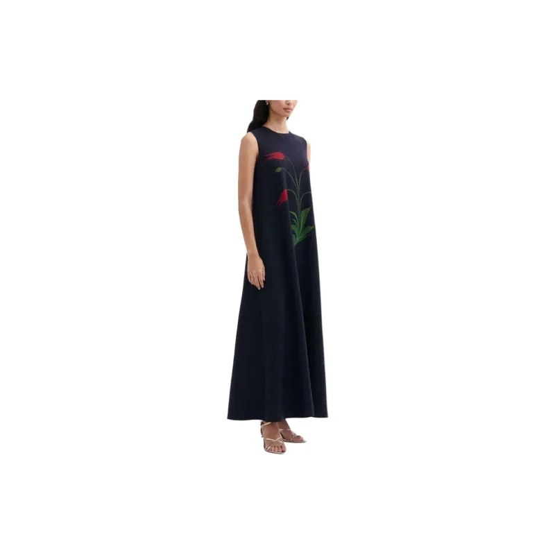 Oscar De La Renta Tulip Floral-print Maxi Dress-2