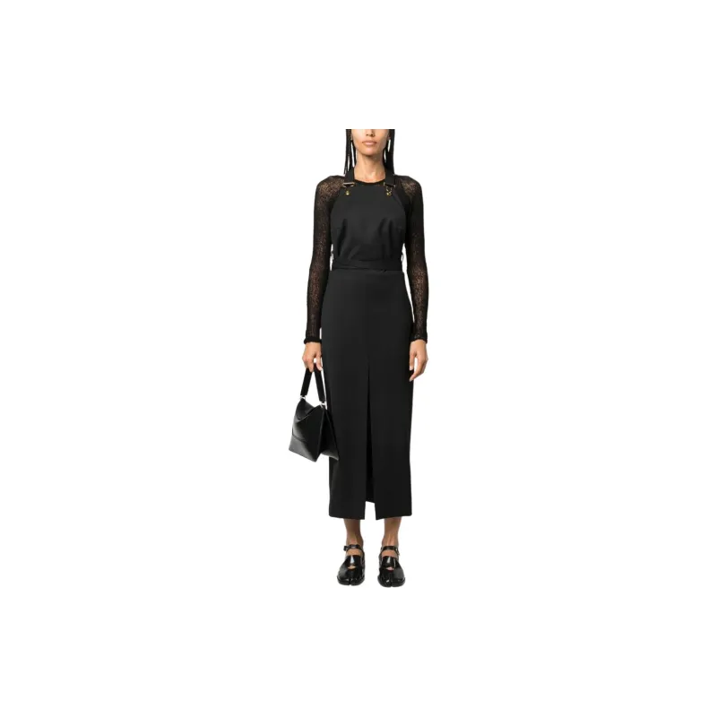 Patou Virgin Wool blend Pinafore Dress-1