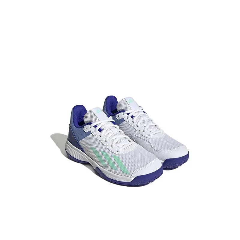 Adidas Courtflash Junior Tennis Low Top Kids' Running Shoes Blue Gray Kids'-2