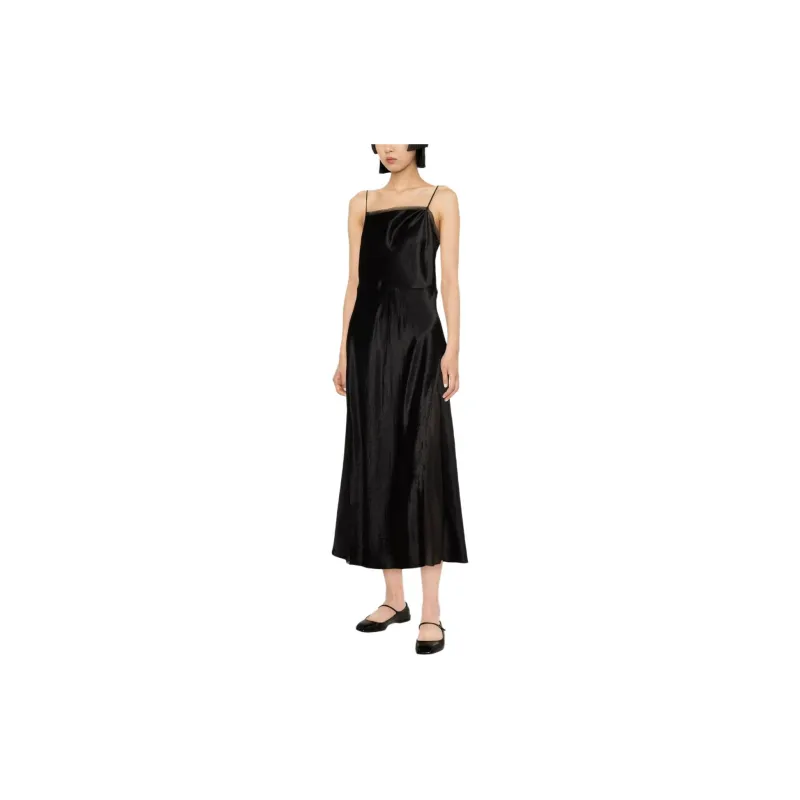 VINCE Sheer panelled Silk Slip Dress-2