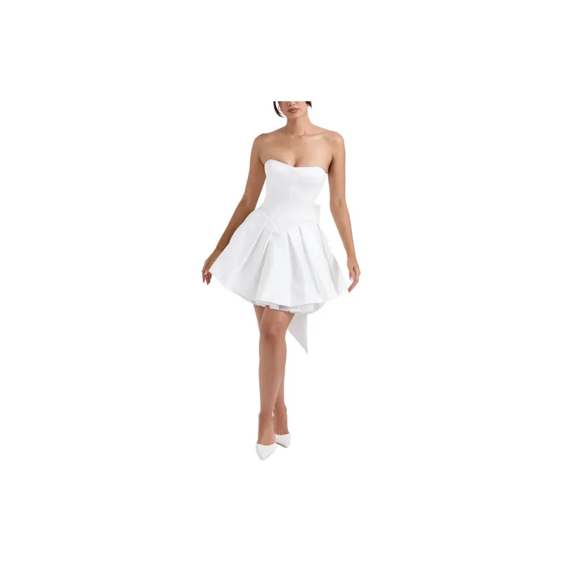HOUSE OF CB Noele Evening Dress Women's WHITE/White-3