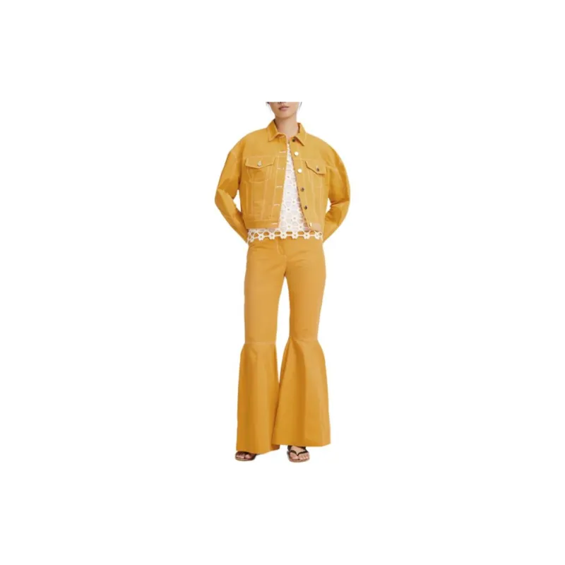 LONGCHAMP Jackets Coats Women's Apricot-1