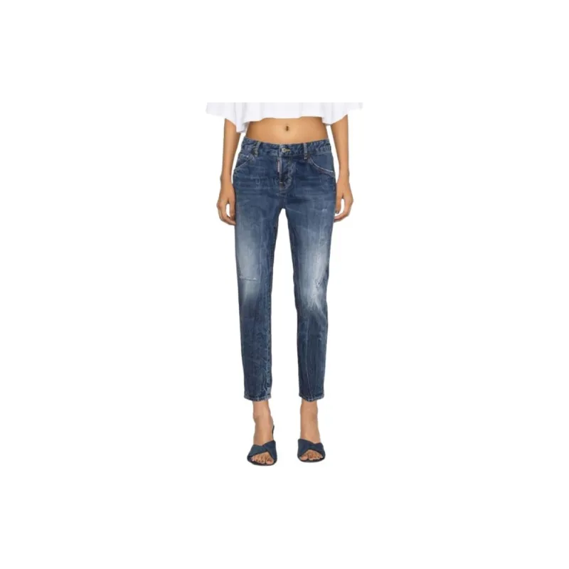 DSQUARED 2 Icon Cool Girl Distressed Tappered Jeans-1