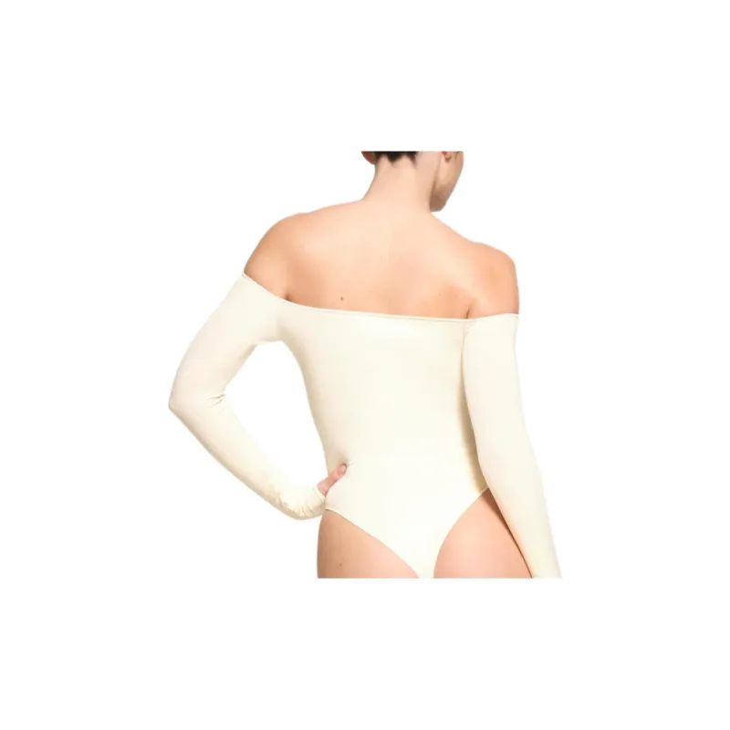 SKIMS ESSENTIAL OFF THE SHOULDER BODYSUIT Bodysuits Women's ECRU/Natural-2