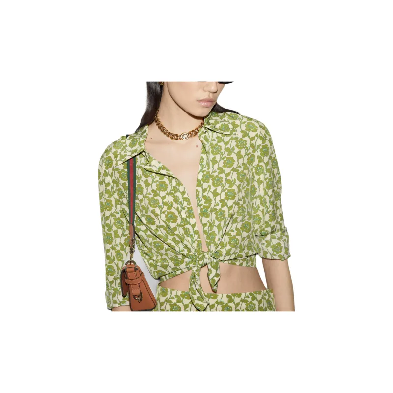 GUCCI Shirts Women's Green-5