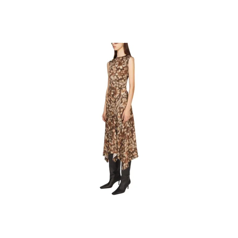 Acne Studios SS24 Sleeveless Dress Women's Brown-3