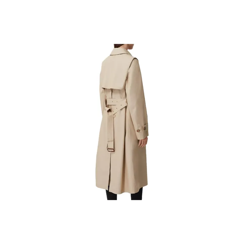 Burberry Trench Coats Women's White-2