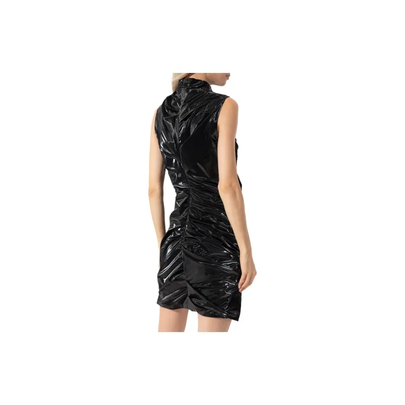 Alexander McQueen Laminated Jersey Mini Dress-2