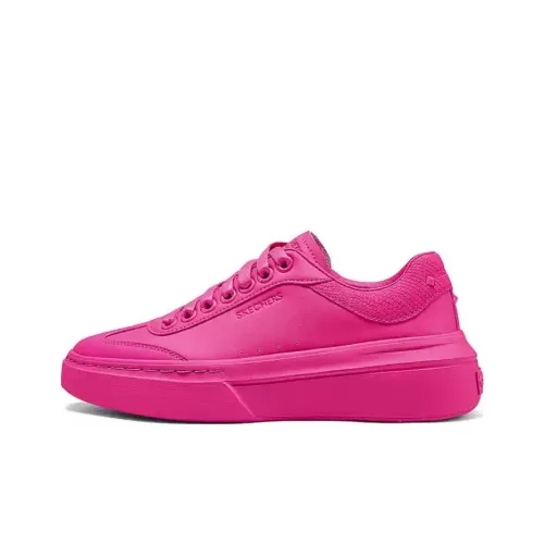 Skechers Court Classics Anti Slip Wear Resistant Low Top Skateboard Shoes Women's Pink