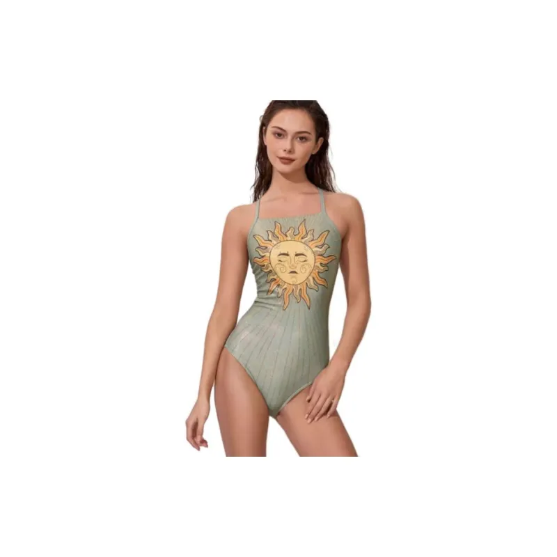 Atlantic Beach One Piece Swimsuits Women's Sunflower-1