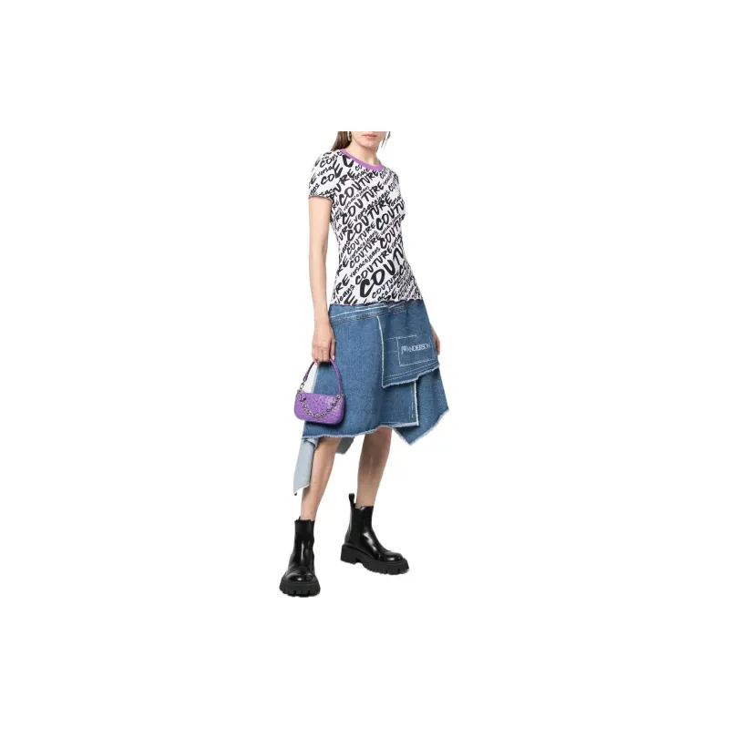 VERSACE JEANS COUTURE SS22 Regular T Shirt Women's Black-1