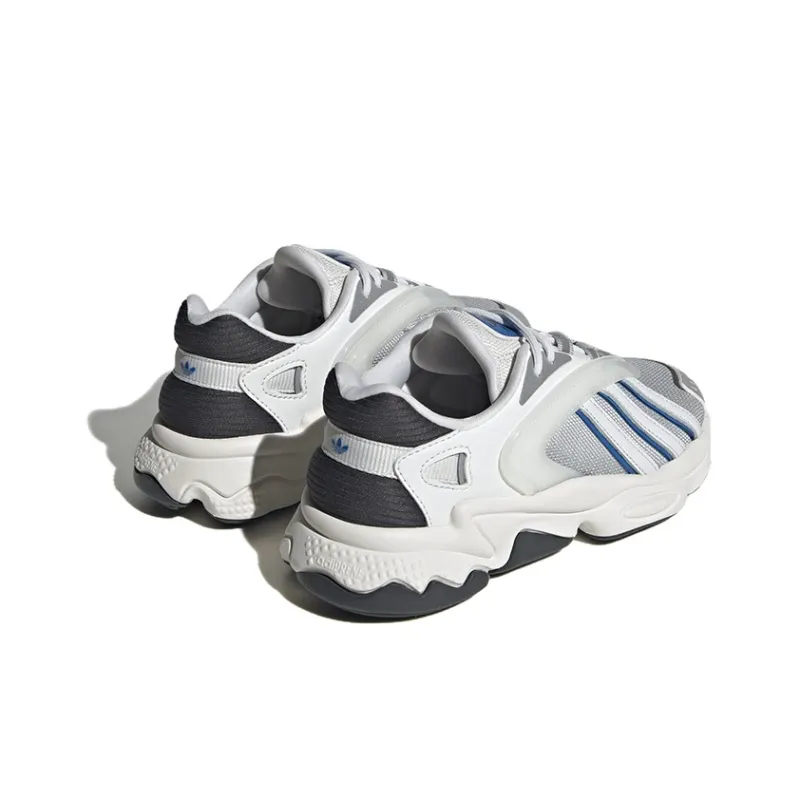 Adidas Originals Oztral Breathable Low Top Sports Casual Shoes White Silver Teenagers-3