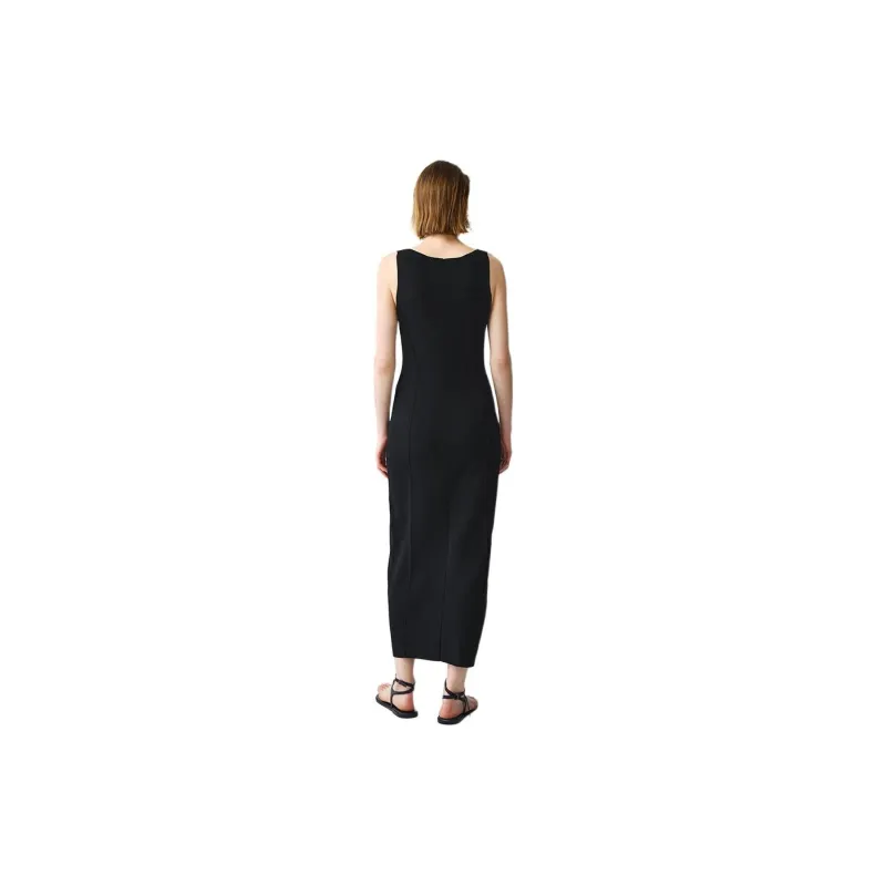 Roselingling Sleeveless Dress Women's Classic Black-1