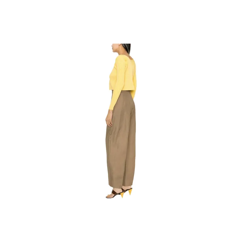Jacquemus Logo Plaque Long Sleeved Cardigan-4