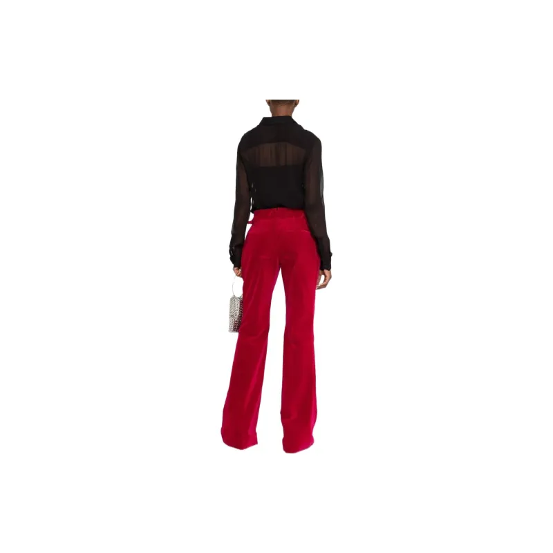 TOM FORD Velvet Bootcut Trousers-2