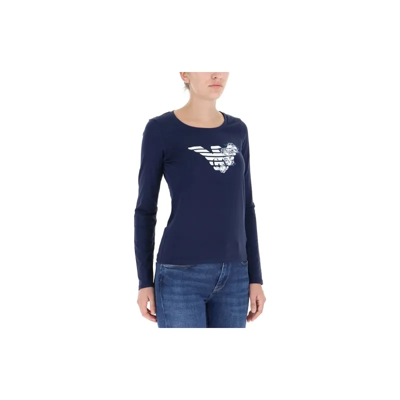 EMPORIO ARMANI T Shirts Women's Navy Blue-4