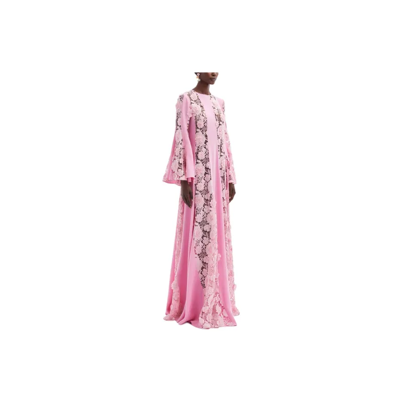 OSCAR DE LA RENTA SS24 Long-Sleeved Dresses Women's Pink-3