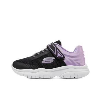 Skechers Slip Resistant Anti Kick Low Top Kids Lifestyle Shoes Black Purple Teenagers