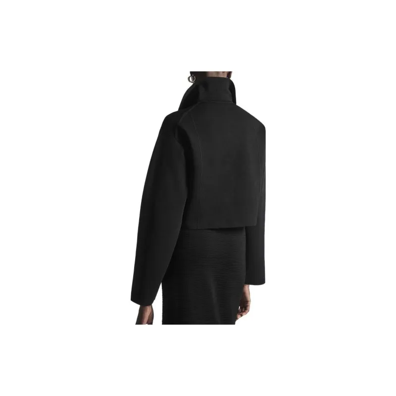 COS Cropped Coats Women's Black-3
