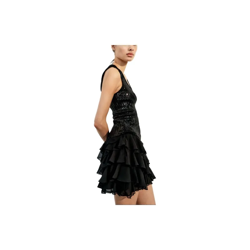 ZARA Tank Tops Women's Black-3