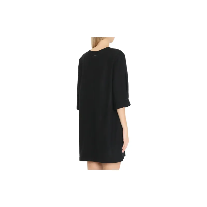 MM6 Maison Margiela Long-Sleeved Dresses Women's Black-2