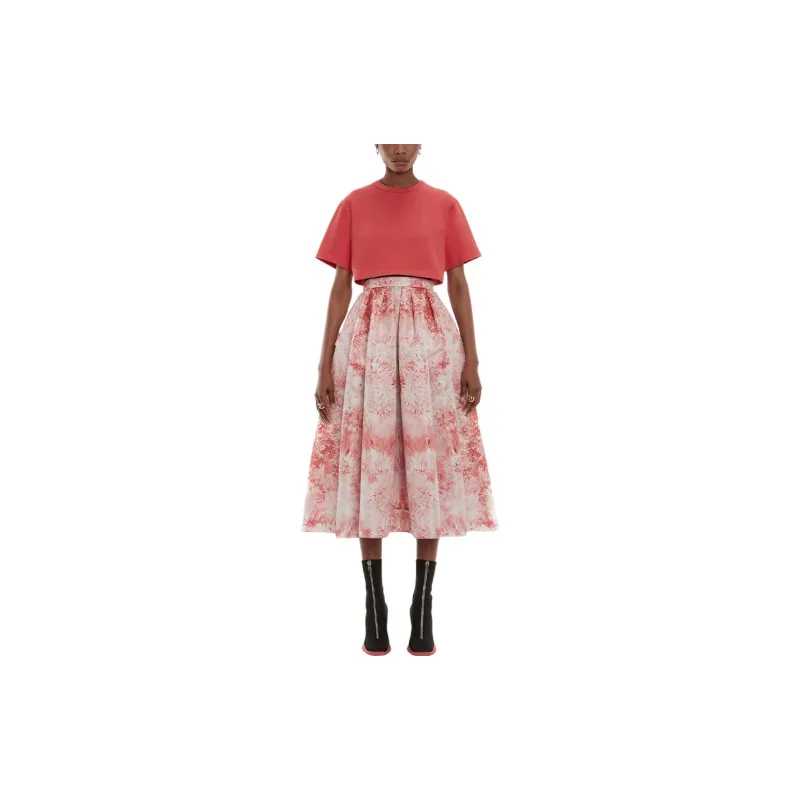 Alexander McQueen Crop Top Women's Red-1