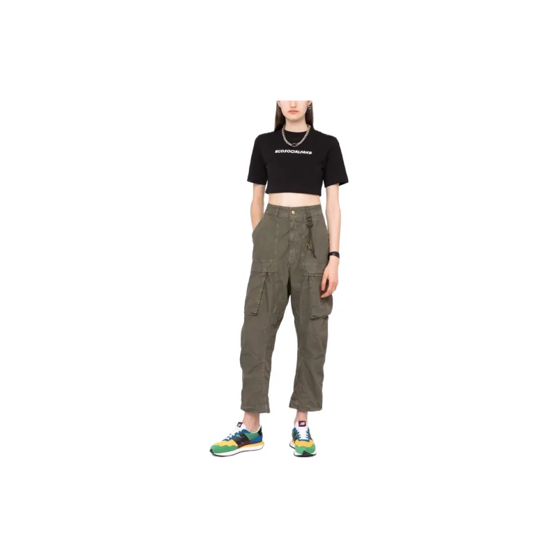 DIESEL Crop Tops Women's Black-1